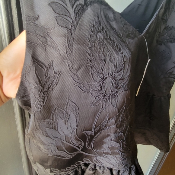 NEW W/TAG EXPRESS LACE JACQUARD PEPLUM BLOUSE SIZE M SLEEVELESS - Picture 5 of 9